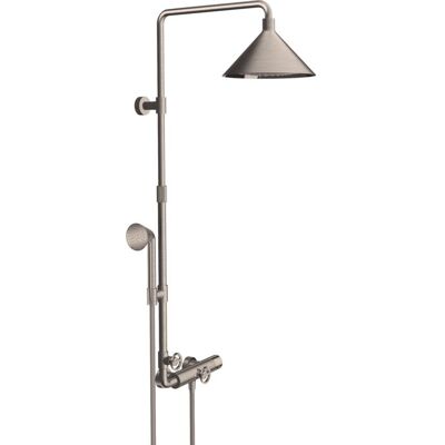 Hansgrohe Axor Starck Showerpipe - Edelstahl Optic mit Thermostat 26020800 Hansgrohe Axor Starck Showerpipe - Edelstahl Optic mit Thermostat 26020800