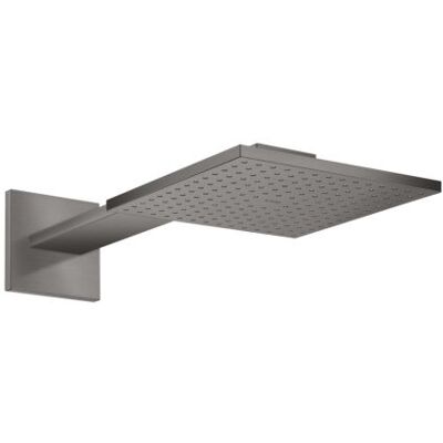 Hansgrohe Axor Duschkopf - 250x250mm - Gebürstetes Schwarz Chrome - Wandmontage Hansgrohe Axor Duschkopf - 250x250mm - Gebürstetes Schwarz Chrome - Wandmontage