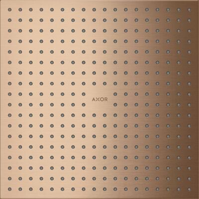 Hansgrohe Axor Duschkopf - 300x300 - Gebürstetes Rotgold - Duschkopf Hansgrohe Axor Duschkopf - 300x300 - Gebürstetes Rotgold - Duschkopf