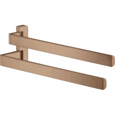 Hansgrohe AXOR Doppel-Handtuchhalter - Wandmontage, Brushed Red Gold Hansgrohe AXOR Doppel-Handtuchhalter - Wandmontage, Brushed Red Gold