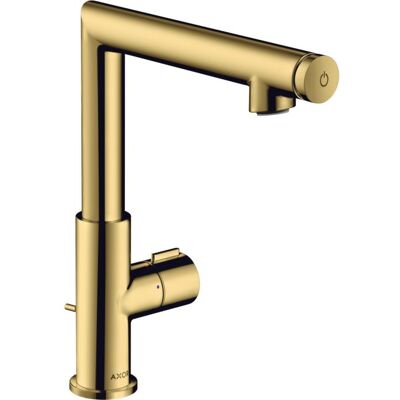 Hansgrohe AXOR Uno Select Waschtischmischer - Polished Gold Optic - 220 mm Ausladung Hansgrohe AXOR Uno Select Waschtischmischer - Polished Gold Optic - 220 mm Ausladung
