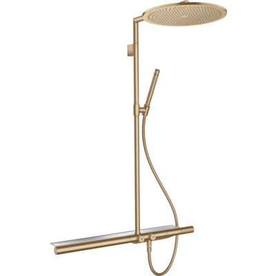 Hansgrohe Axor Showerpipe - Thermostat, Kopfbrause 350mm, 800mm Rohr - Brushed Bronze Hansgrohe Axor Showerpipe - Thermostat, Kopfbrause 350mm, 800mm Rohr - Brushed Bronze