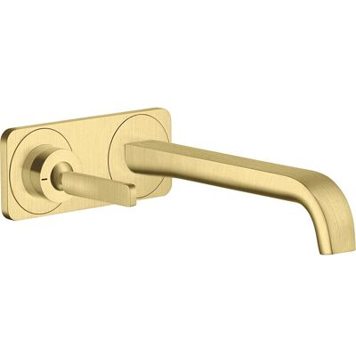 Hansgrohe Axor Citterio E Wandmontagearmatur - gebürstetes Messing Hansgrohe Axor Citterio E Wandmontagearmatur - gebürstetes Messing