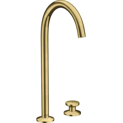 Hansgrohe Axor One 2-Loch Waschtischarmatur - Brushed Brass Hansgrohe Axor One 2-Loch Waschtischarmatur - Brushed Brass