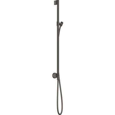 Hansgrohe Axor One Wandmontierter Duschstange - 1600mm, Gebürstetes Schwarzchrom Hansgrohe Axor One Wandmontierter Duschstange - 1600mm, Gebürstetes Schwarzchrom