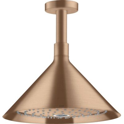 Hansgrohe Axor Starck ShowerHead - Brushed Red Gold - 2 Jet - Deckenmontage - 279mm Hansgrohe Axor Starck ShowerHead - Brushed Red Gold - 2 Jet - Deckenmontage - 279mm