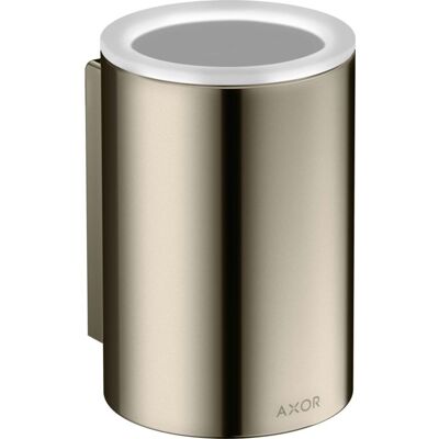 Hansgrohe AXOR Zahnbürstenbecher - Wandmontage, Glas, Metall, 114mm hoch Hansgrohe AXOR Zahnbürstenbecher - Wandmontage, Glas, Metall, 114mm hoch