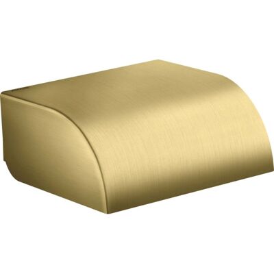 Hansgrohe AXOR Universal Circular Toilettenpapierhalter mit Deckel - Wandmontage - Brushed Brass Hansgrohe AXOR Universal Circular Toilettenpapierhalter mit Deckel - Wandmontage - Brushed Brass
