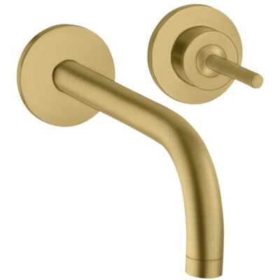 Hansgrohe Axor Uno Wandmischer - 225mm Ausladung - Gebürstetes Gold Hansgrohe Axor Uno Wandmischer - 225mm Ausladung - Gebürstetes Gold