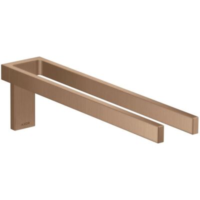Hansgrohe AXOR Universal Rechteck-Handtuchhalter - Wandmontage - 380mm - Gebürstetes Rotgold Hansgrohe AXOR Universal Rechteck-Handtuchhalter - Wandmontage - 380mm - Gebürstetes Rotgold