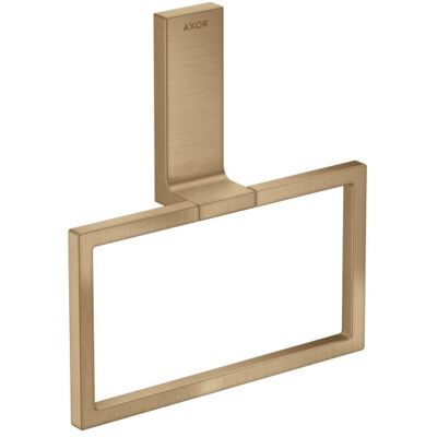 Hansgrohe AXOR Rechteckiger Handtuchring - Wandmontage, Metall, Schwenkbar Hansgrohe AXOR Rechteckiger Handtuchring - Wandmontage, Metall, Schwenkbar