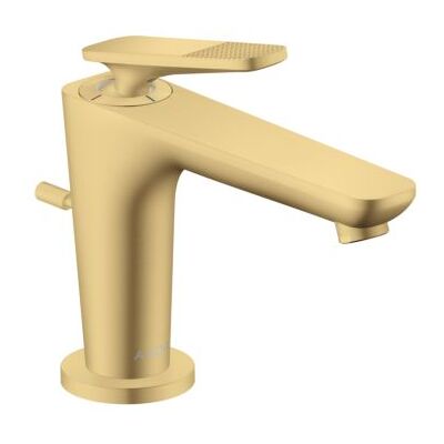 Hansgrohe Axor Citterio C CoolStart Waschtischarmatur 49011250 mit Zugstangen-Ablaufgarnitur, Cubic cut, Brushed Gold Optic Hansgrohe Axor Citterio C CoolStart Waschtischarmatur 49011250 mit Zugstangen-Ablaufgarnitur, Cubic cut, Brushed Gold Optic