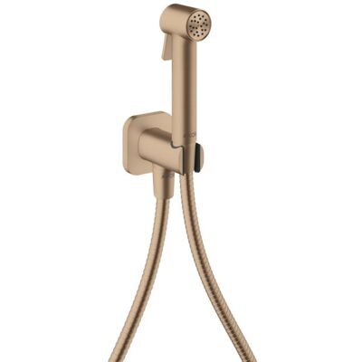 Hansgrohe AXOR Bidette Showers Bidette Duschkopf - Wassersparend, Gebürstet Rood Goud, 28mm, 1,25m Schlauch - Duschkopf Hansgrohe AXOR Bidette Showers Bidette Duschkopf - Wassersparend, Gebürstet Rood Goud, 28mm, 1,25m Schlauch - Duschkopf