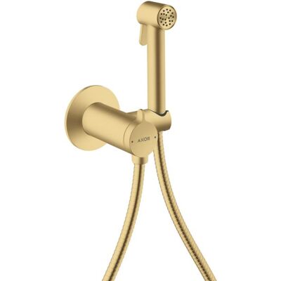 Hansgrohe AXOR Bidette Showers Bidette Duschkopf - Gebürstet Gold - Wassersparend - Brausekopf Hansgrohe AXOR Bidette Showers Bidette Duschkopf - Gebürstet Gold - Wassersparend - Brausekopf
