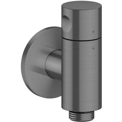 Hansgrohe AXOR One Wandanschluss Stop 48781340 mit Absperrventil, brushed black chrome Hansgrohe AXOR One Wandanschluss Stop 48781340 mit Absperrventil, brushed black chrome