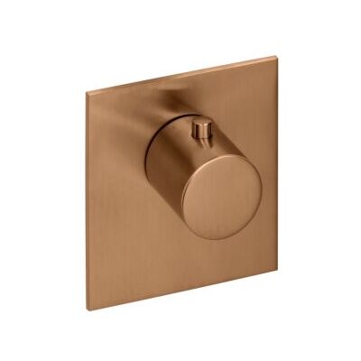 Herzbach Herzbach Logic XL Thermostatmodul - Quadrat, Kupferstahl, 110x100mm Herzbach Herzbach Logic XL Thermostatmodul - Quadrat, Kupferstahl, 110x100mm