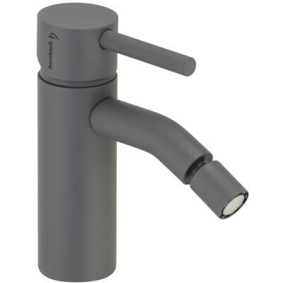 Herzbach Deep Grey Bidet-Einlochmischer - Keramikkartusche, DVGW zertifiziert, Grau matt Herzbach Deep Grey Bidet-Einlochmischer - Keramikkartusche, DVGW zertifiziert, Grau matt