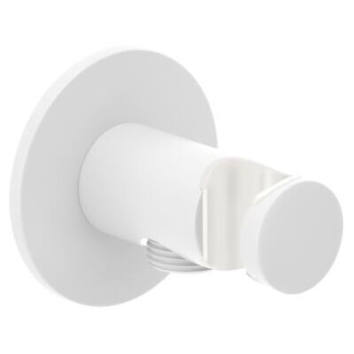 Herzbach Deep White Brauseanschlussbogen 23.685200.1.07 mit Konushalter starr, weiß matt Herzbach Deep White Brauseanschlussbogen 23.685200.1.07 mit Konushalter starr, weiß matt