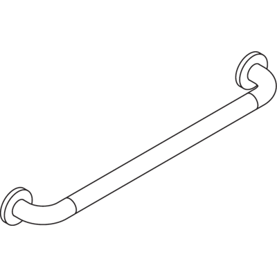 Hewi Modell 801 Haltegriff - Wandmontage, 600mm, Signalweiß Hewi Modell 801 Haltegriff - Wandmontage, 600mm, Signalweiß