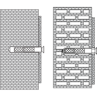 HEWI BM183 Support-Kit für Griffe - Hohlblockbefestigung HEWI BM183 Support-Kit für Griffe - Hohlblockbefestigung