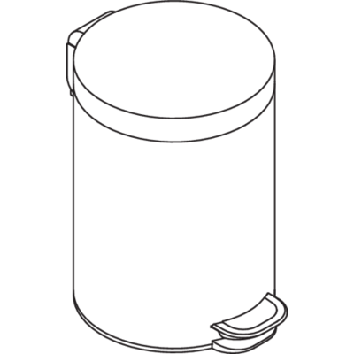 Hewi Modell 950.05.31540 - Edelstahl Abfalleimer Hewi Modell 950.05.31540 - Edelstahl Abfalleimer