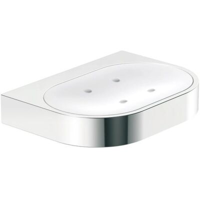 Hewi System 800 Satinierte Glas Seifenschale mit Halter - Seifenschale Hewi System 800 Satinierte Glas Seifenschale mit Halter - Seifenschale