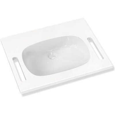 Hewi M40 Mineralguss-Waschtisch - 65x55cm Weiß Hewi M40 Mineralguss-Waschtisch - 65x55cm Weiß