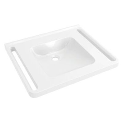 HEWI Wandwaschtisch Mineralguss - 65x55cm - Ohne Hahnloch HEWI Wandwaschtisch Mineralguss - 65x55cm - Ohne Hahnloch