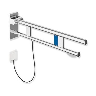 Hewi System 900 Stützklappgriff 900.50.12940 Ausladung 900 mm, Edelstahl verchromt, links Hewi System 900 Stützklappgriff 900.50.12940 Ausladung 900 mm, Edelstahl verchromt, links