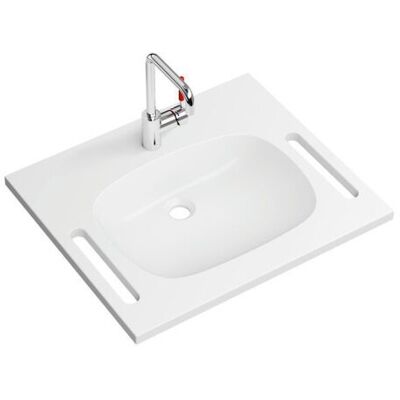 Hewi M40 Mineralguss-Waschtisch - Felsgrau Hewi M40 Mineralguss-Waschtisch - Felsgrau