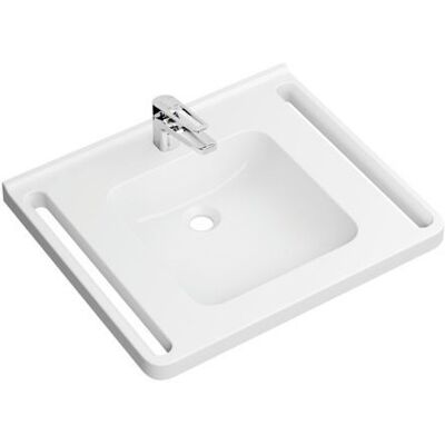 Hewi Mineralguß-Waschtischset 950.19.046 - Waschtisch mit Armatur Hewi Mineralguß-Waschtischset 950.19.046 - Waschtisch mit Armatur