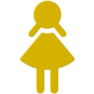 HEWI 801 Symbol Aufkleber - Selbstklebend - Senfgelb - Symbolaufkleber HEWI 801 Symbol Aufkleber - Selbstklebend - Senfgelb - Symbolaufkleber