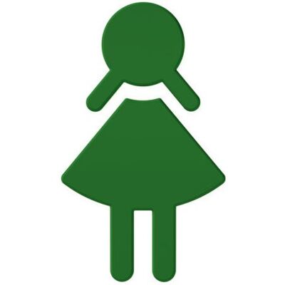 HEWI 801 Symbol Frau Maigrün - Türschild HEWI 801 Symbol Frau Maigrün - Türschild