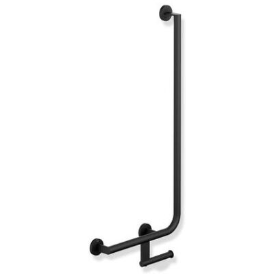 Hewi System 900 Winkelgriff - 900 x 400 mm - Links - Schwarz Hewi System 900 Winkelgriff - 900 x 400 mm - Links - Schwarz