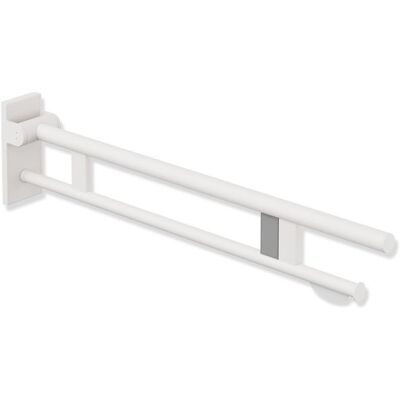Hewi System 900 Stützklappgriff 900.50.11760DX Ausladung 900 mm, Edelstahl pulverbeschichtet weiß tiefmatt, rechts, WC-Papierhalter/Funk-Spülauslösung Hewi System 900 Stützklappgriff 900.50.11760DX Ausladung 900 mm, Edelstahl pulverbeschichtet weiß tiefmatt, rechts, WC-Papierhalter/Funk-Spülauslösung