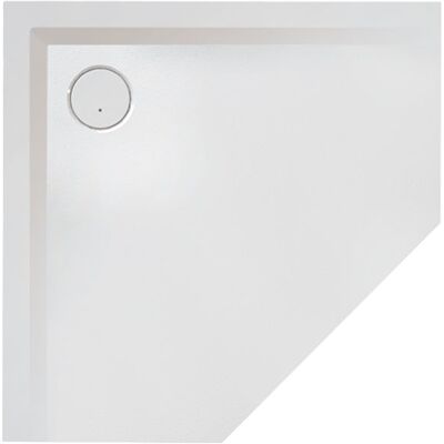 Hoesch Muna Mineralguss Fünfeck Duschwanne - Solique, Steingrau, 900x900x30 Hoesch Muna Mineralguss Fünfeck Duschwanne - Solique, Steingrau, 900x900x30
