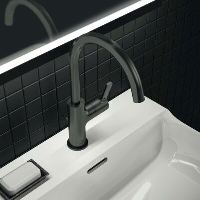 Ideal Standard Waschtischarmatur JOY hoher Auslauf - Magnetisch Grau Ideal Standard Waschtischarmatur JOY hoher Auslauf - Magnetisch Grau