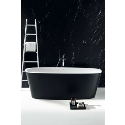 Ideal Standard K8720V3 Schwarz / Weiß matte freistehende Badewanne - Badewanne Ideal Standard K8720V3 Schwarz / Weiß matte freistehende Badewanne - Badewanne