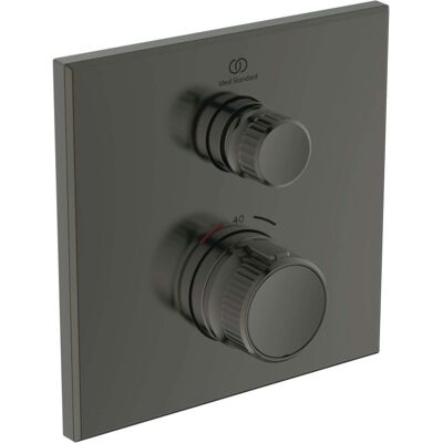 Ideal Standard Navigo Wand-Thermostat - Duschset, grau, eckig Ideal Standard Navigo Wand-Thermostat - Duschset, grau, eckig