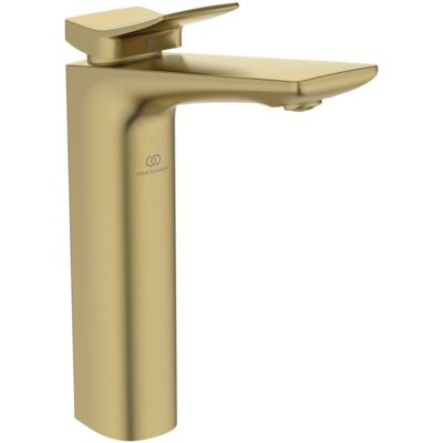Ideal Standard Check Armatur - Verlängerter Sockel - 150mm Ausladung - Brushed Gold Ideal Standard Check Armatur - Verlängerter Sockel - 150mm Ausladung - Brushed Gold