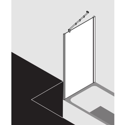 Kermi Filia XP Duschabtrennung - 75x160cm, Silber Hochglanz, Sicherheitsglas Kermi Filia XP Duschabtrennung - 75x160cm, Silber Hochglanz, Sicherheitsglas