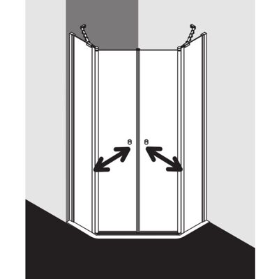 Kermi Ibiza 2000 Fünfeck-Duschkabine - Duschkabine Kermi Ibiza 2000 Fünfeck-Duschkabine - Duschkabine