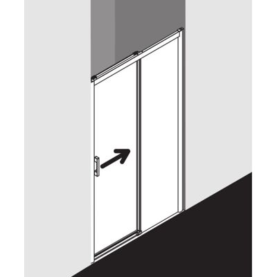 Kermi Pega 2-teilig Duschtür - Sicherheitssglas, Silber Kermi Pega 2-teilig Duschtür - Sicherheitssglas, Silber
