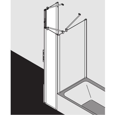 Kermi Pega Fünfeck-Duschabtrennung - Barrierefrei, 6mm ESG Glas, Silber Kermi Pega Fünfeck-Duschabtrennung - Barrierefrei, 6mm ESG Glas, Silber