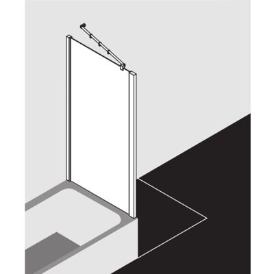 Kermi Silber Hochglanz Seitenwand - Modell RATVD 70x175cm Kermi Silber Hochglanz Seitenwand - Modell RATVD 70x175cm