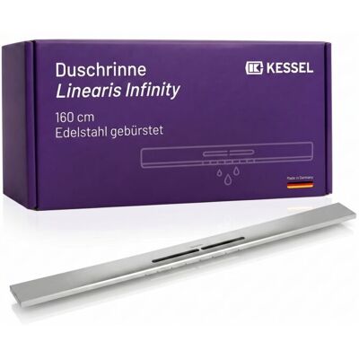 Kessel Edelstahl gebürstet 1600mm Duschrinne - Duschrinne Kessel Edelstahl gebürstet 1600mm Duschrinne - Duschrinne