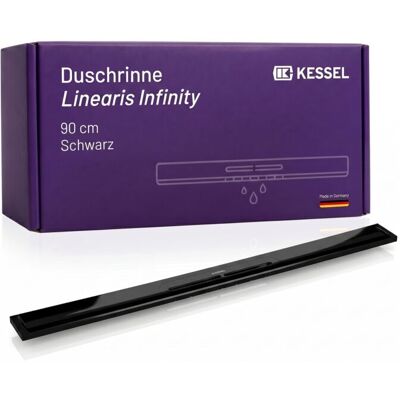Kessel Linearis Duschrinne 45202.09 900 mm - Schwarz gebürstet - Duschrinne Kessel Linearis Duschrinne 45202.09 900 mm - Schwarz gebürstet - Duschrinne