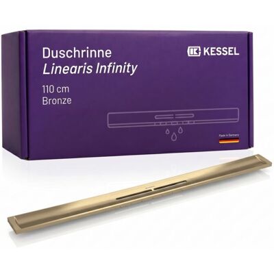 Kessel Bronze gebürstet 1100mm Duschrinne - Duschrinne Kessel Bronze gebürstet 1100mm Duschrinne - Duschrinne