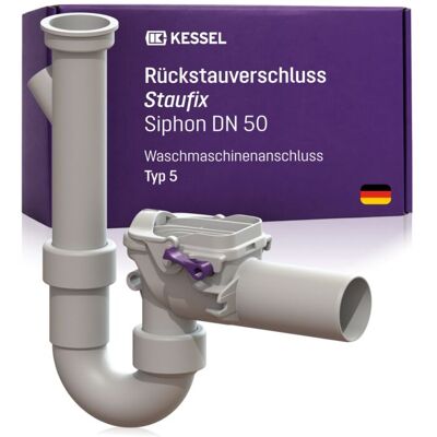 Kessel Staufix Rückstauverschluss DN 50 - Siphon & Wandmontage Kessel Staufix Rückstauverschluss DN 50 - Siphon & Wandmontage