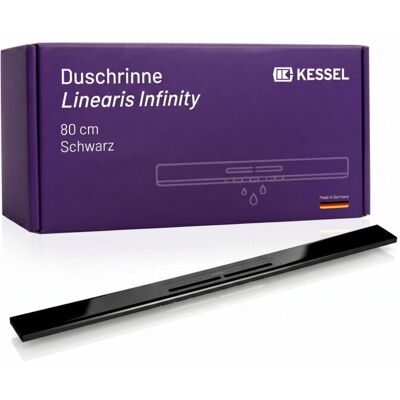 Kessel Schwarz gebürstet 800 mm - Duschrinne Kessel Schwarz gebürstet 800 mm - Duschrinne